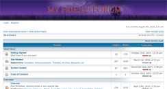 Desktop Screenshot of myfriendforum.com