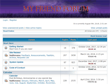 Tablet Screenshot of myfriendforum.com